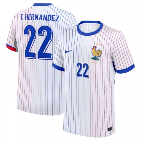 Camiseta de fútbol Francia T. Hernandez 22 2ª equipación Euro 2024 Camiseta de fútbol Francia T. Hernandez 22 2ª equipación Euro 2024